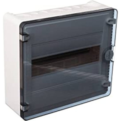 Щит открытой установки HAGER, 12М, с прозрачной дверцей